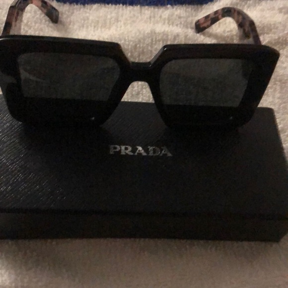 Prada Black Square Sunglasses - Picture 1 of 1